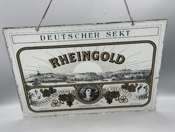 CHAMPAGNE CLUB - Söhnlein Rheingold „A Rajna Kincse” Vintage Üveg Reklámtábla