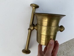 Antik réz mozsár törővel 2.4 KG