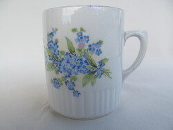 Zsolnay porcelán nefelejcses szoknyás bögre