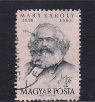 1953. Karl Marx Pecsételt Bélyeg