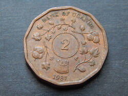 Uganda  2 shilling  1987