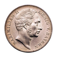 Bajor II. Miksa Dupla Gulden 1855 EF 21,14g Ag900