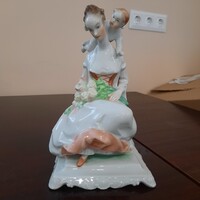 Herendi Porcelain Spring, Summer Figure