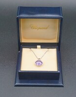 Chopard Imperiale 18k fehérarany ametiszt nyaklánc