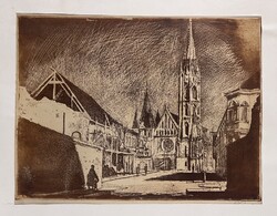Ősz Dénes (1915-1980) Mátyás-templom /számlát adunk hozzá/