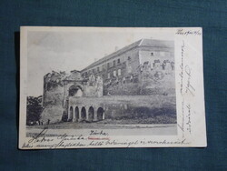 Képeslap,Siklós,Vár látkép,részlet,Feiler Mariska Siklós kiadás,1900-