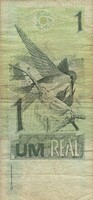 1 real 1999 Kolibri madár Brazilia 39. signo 1.