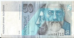 Régi szlovák bankjegy, 50 korona