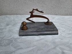 Gyönyörű antik art-deco bronz asztaldísz