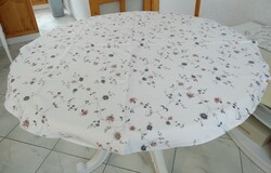 Kerti garnitúra szett 130 cm asztalterítő 4 db 40 cm-es. szék párna