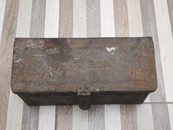 Régi jelzett Fordson traktor fèm szerszámosláda, F7