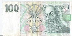 Régi cseh bankjegy 100 korona
