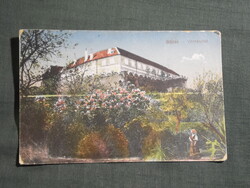 Képeslap,Siklós,Vár kert,park látkép,részlet,Feiler Mariska Siklós kiadás,1910-