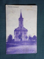 Képeslap,Pécs Somogy,templom látkép,részlet,Mayer Nándor Ferenc Somogy kiadás, 1920-
