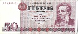 50 márka 1971 NDK Németország 1.