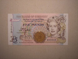 Guernsey - 5 Font 2000 UNC