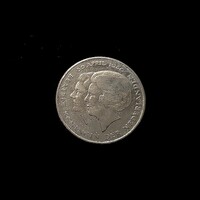 HOLLAND EMLÉKÉREM 1 GULDEN 1980 Uralkodóváltás emléke!