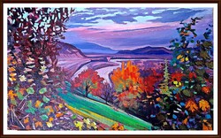 Őszi emlék, 60x100, olaj - Szervátiusz Jenő-díjas Homoki Gábor alkotása