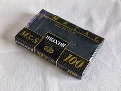 Maxell MX-S 100 Type IV Metal Üres Audiokazetta (1990-00').