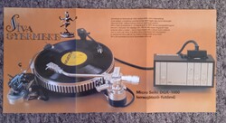 Hi-Fi  magazin poszter , Micro Seiki lemezjátszó , 56x27 cm , 1982 .