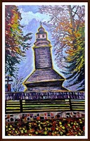 Alsókalocsai ősz, 80x50, olaj - Szervátiusz Jenő-díjas Homoki Gábor alkotása