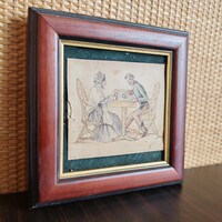 Biedermeier stílusú kép A290