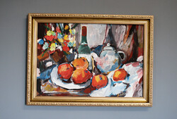 Beautiful BÁNFI Painting - STILL LIFE - in a stunning frame - 57.5x42.5 cm with frame
