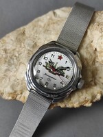 Szovjet szép Wostok Komdandirskie  17 köves Mechanikus  karóra