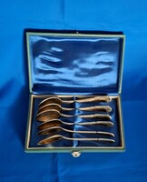 Antique Russian 875 Silver Gift Boxed Teaspoon Set! 160g!