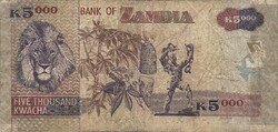 5000 kwacha 2006 Zambia