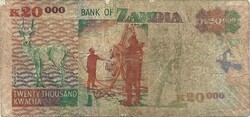 20000 kwacha 2003 Zambia