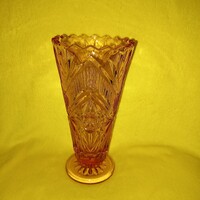 Brockwitz/Lausitzer, Art-Deco stílusú üveg váza.