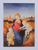 Képeslap: művészlap, festmény - Raffaello Santi: Esterházy Madonna