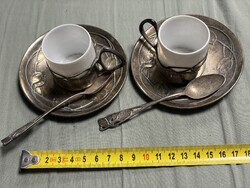Ezüst 2db csésze.