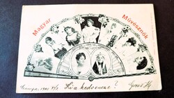 1900 Blaha Lujza Jászai Mari Márkus Emília Kúry Klára Hegyessi Mari Lánczy Ilka Komáromi Mariska PICTURE