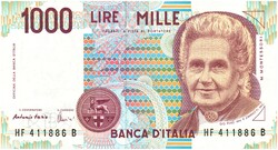Olaszország 1990. 1000 Lire-UNC