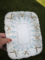 Ceramic Lace-Edged Tray, Serving Plate for Sale!