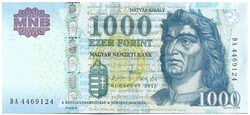 1000 forint 2012 "DA" 2. UNC