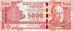 Paraguay 2005-2010. 5000 Guaranies-UNC
