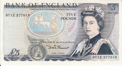 Nagy-Britannia 1980-1987. 5 Pounds-UNC