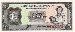 Paraguay 1963. 5 Guaranies-UNC