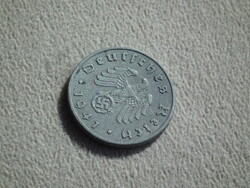 Németország, horogkeresztes birodalmi 5 Pfennig (Reichspfennig), 1941 F