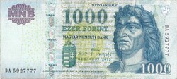 1000 forint 2012 "DA" 1.
