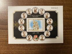 1989 Aradi Vértanúk emlékére blokk **