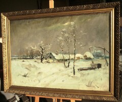 (K) Kasznár Ring Jenő (1875-) : Téli tanya