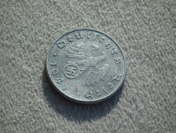 Németország, horogkeresztes birodalmi 5 Pfennig (Reichspfennig), 1941 D