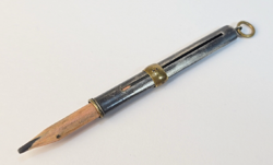 Antik, szecesszió korabeli mini összetolható ceruza / táncrendhez - noteszhez