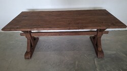 Rustic x-shaped pine table