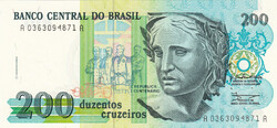 Brazília 1990. 200 Cruzados-UNC