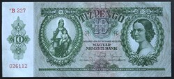 Csillagos 10 Pengő 1936, EF+.